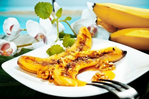 baked honey banana